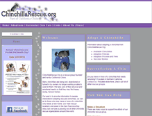 Tablet Screenshot of chinchillarescue.org